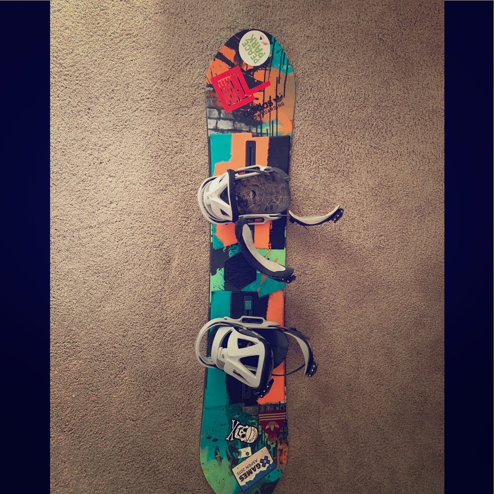 140 Centimeter Burton Snowboard and Bindings.